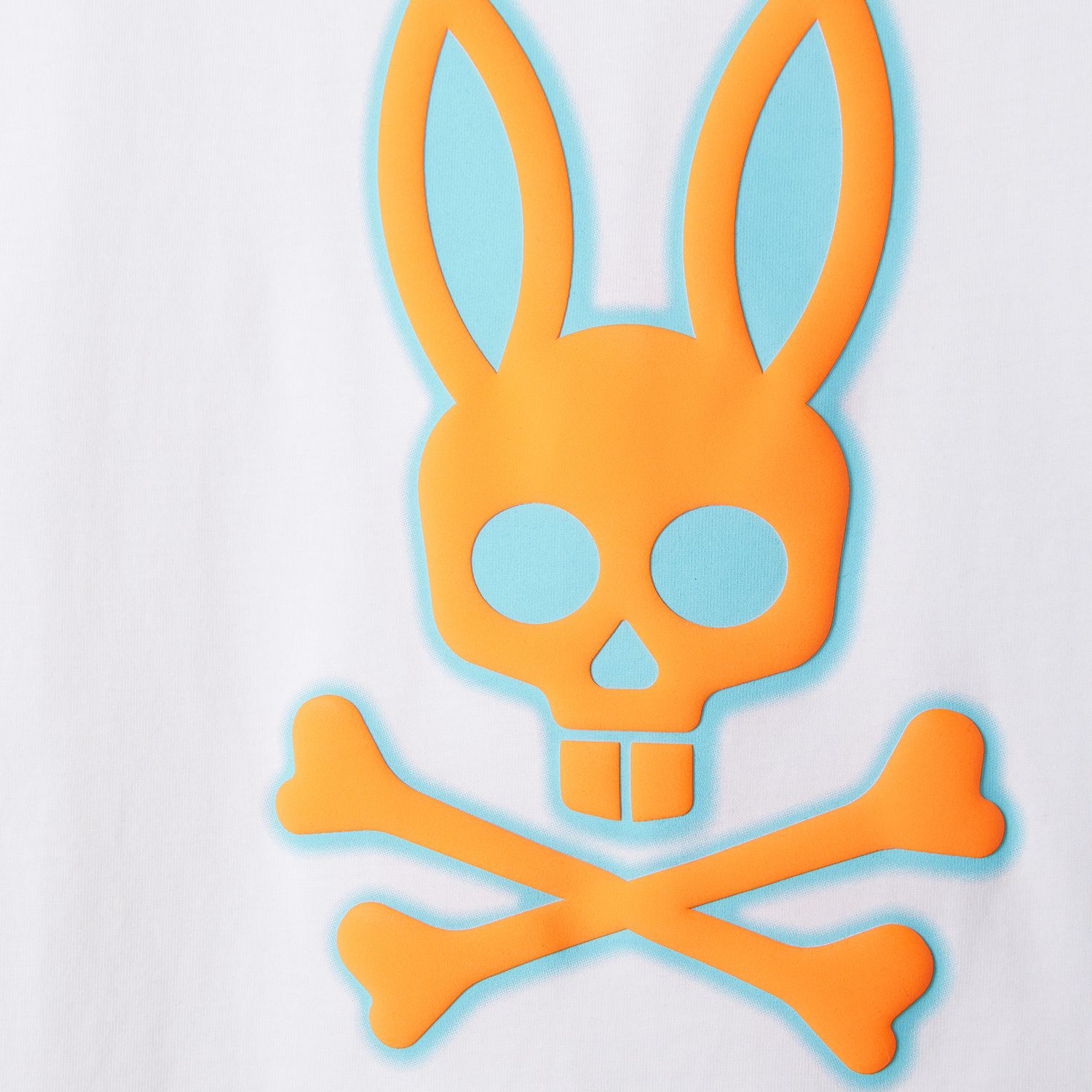 Psycho Bunny (Men's White Wellington graphic tee)