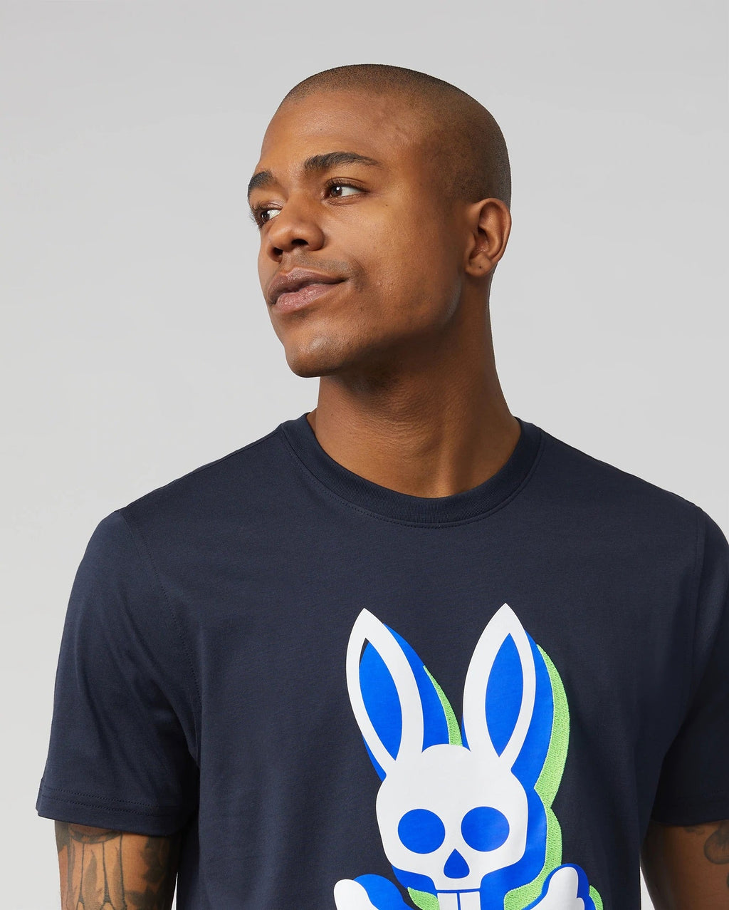 Psycho bunny (mens navy lamport graphic t-shirt)