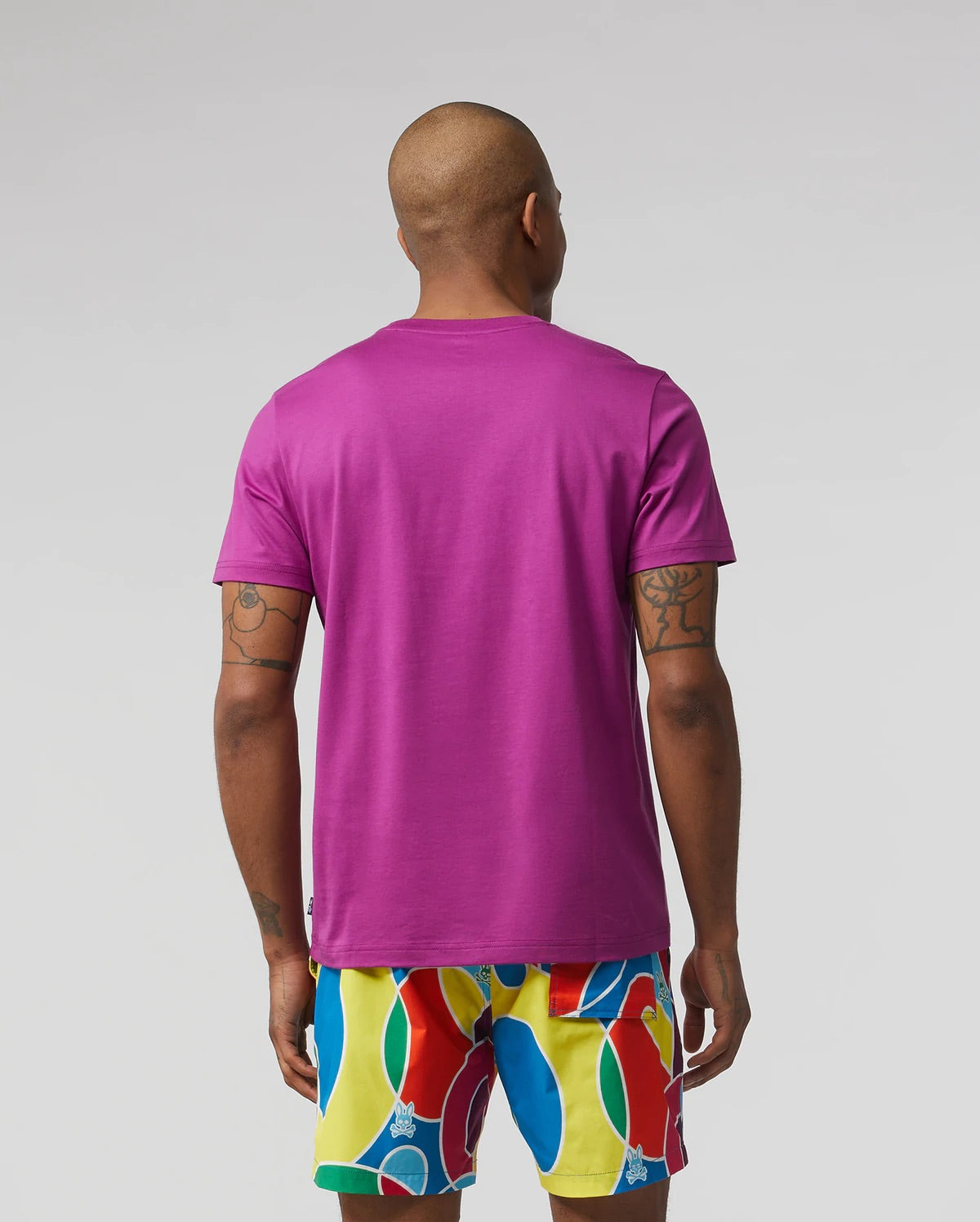 Psycho bunny (mens summer plum ash graphic t-shirt)