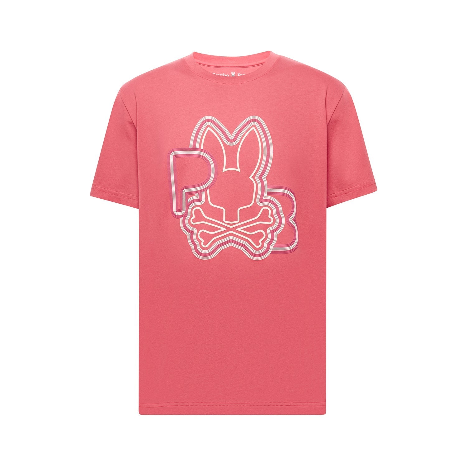 Psycho Bunny Men's Carlo Graphic Tee - Rubi Quartz Pink