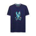 Psycho Bunny Ethan Graphic Tee Evening Blue
