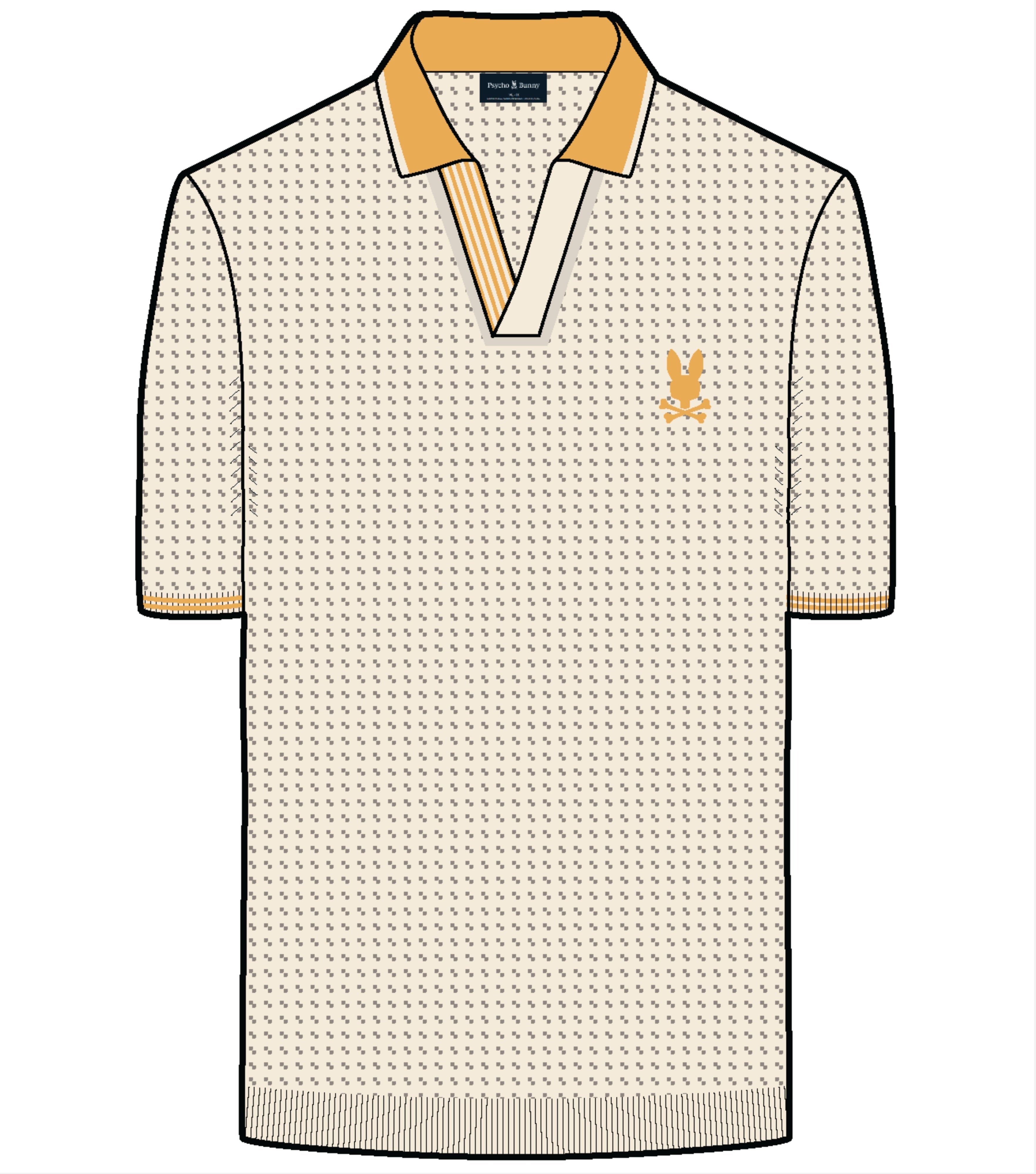 Psycho Bunny Innis Johnny Collar Polo Pristine
