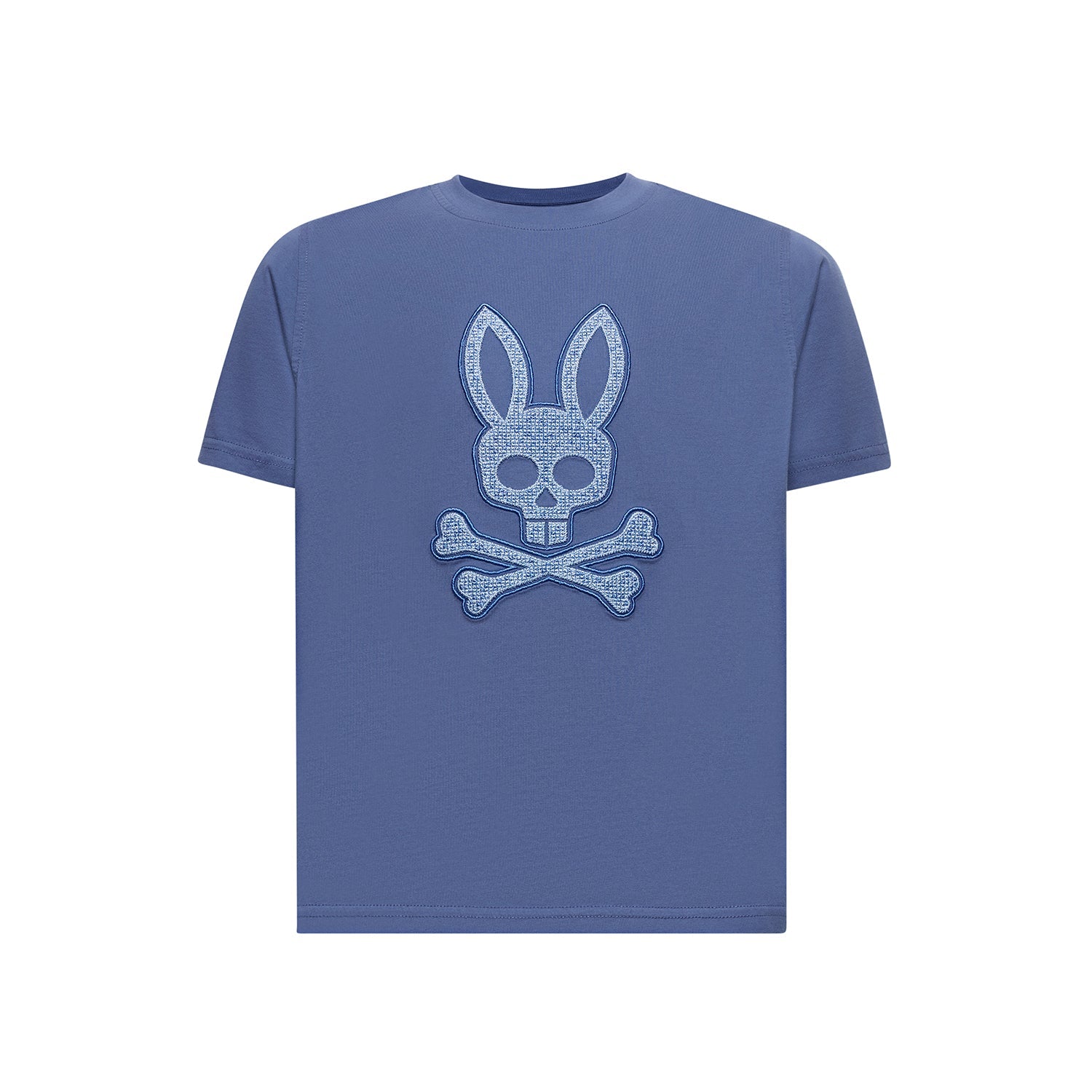 Psycho Bunny Kids Gabin Graphic Tee Gray Blue