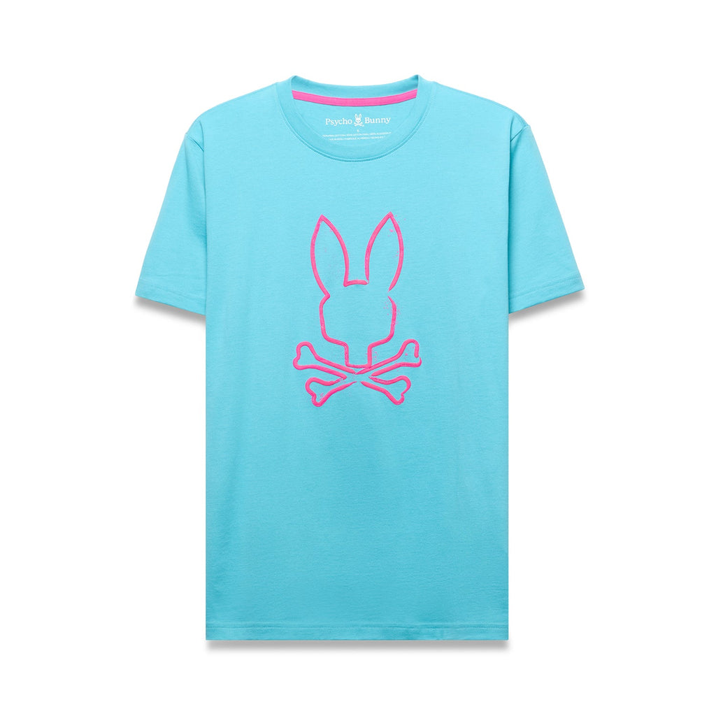 Psycho Bunny Duncan Graphic Tee Maui Blue