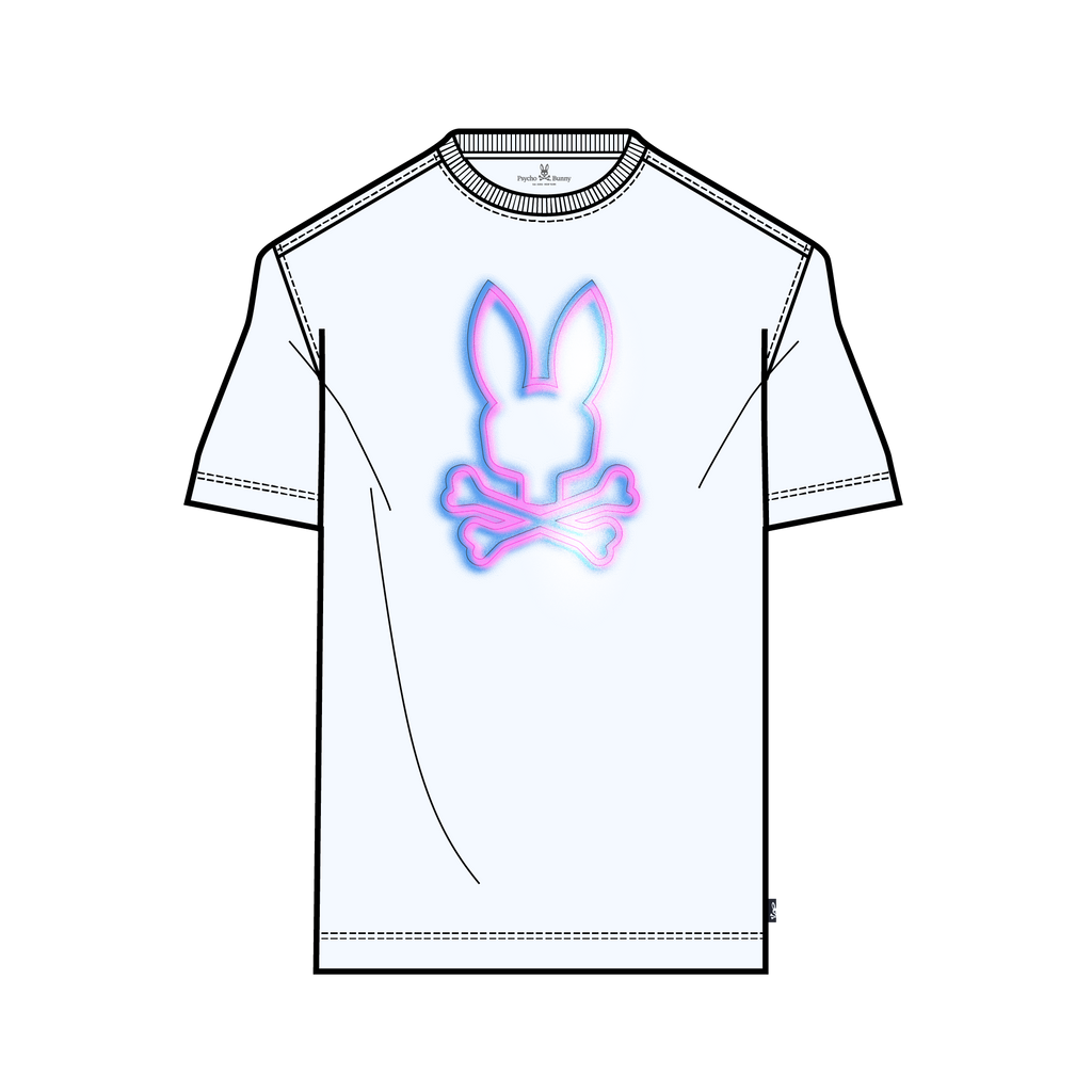 Psycho Bunny Men’s Andros Graphic Tee – White