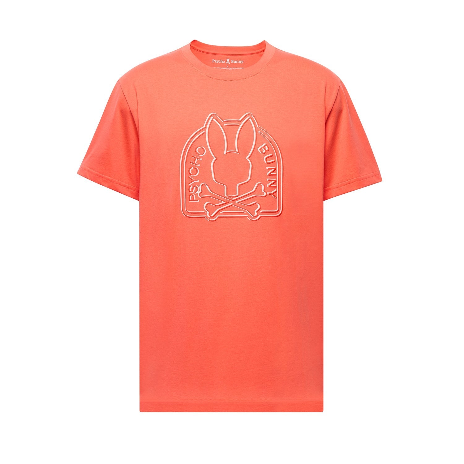 Psycho Bunny Melbourne Graphic T-Shirt – Coral Red