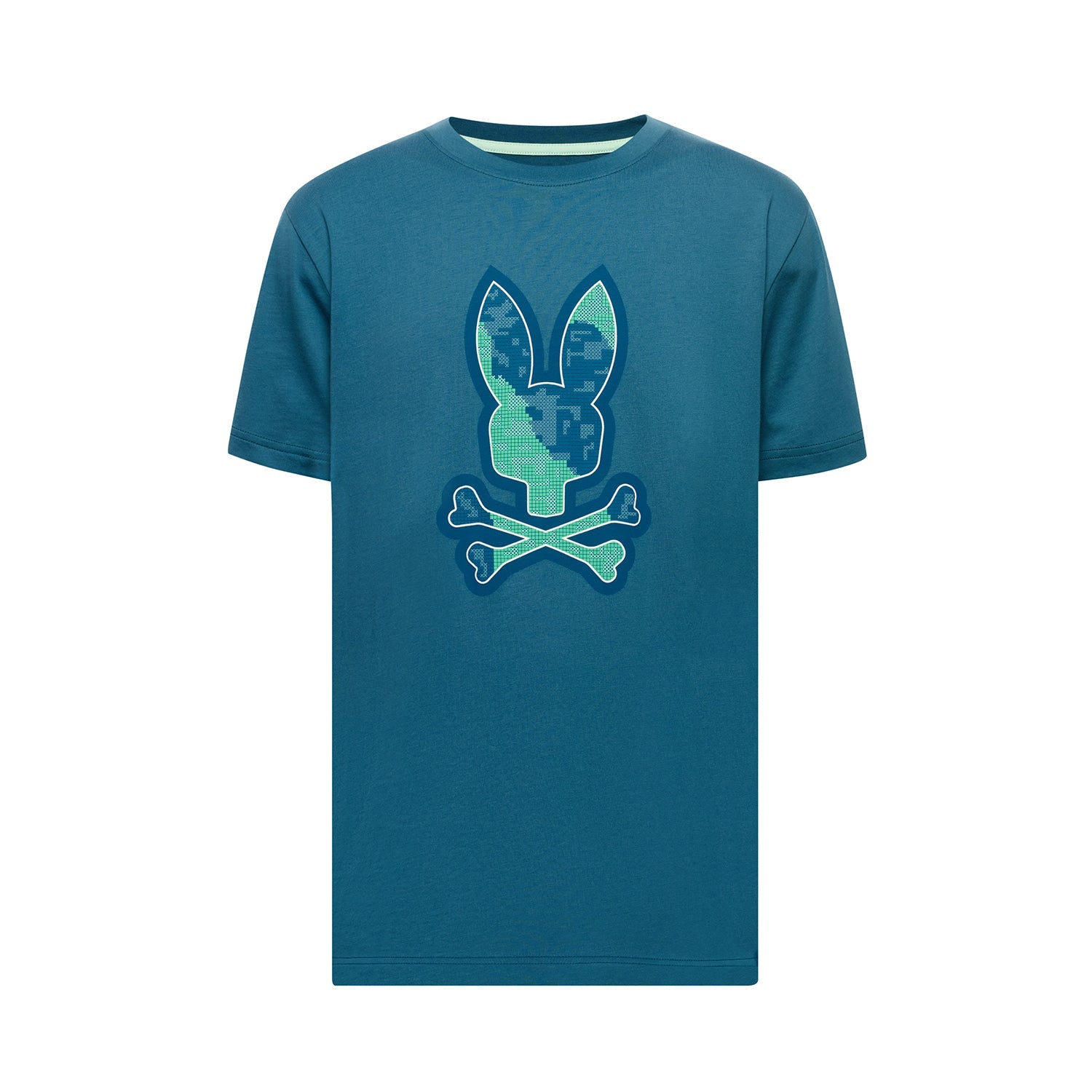 Psycho Bunny Olivier Graphic Tee Mallard Blue