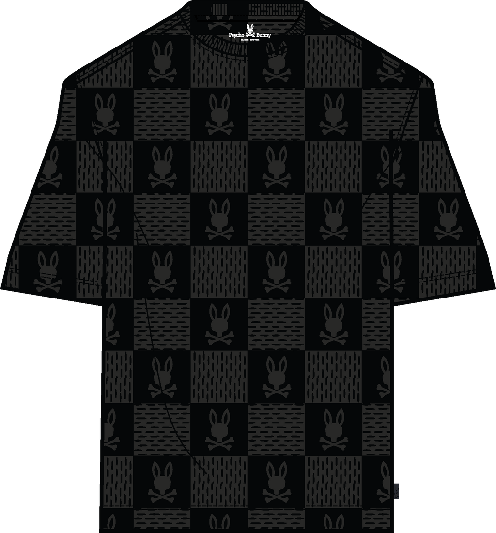 Psycho Bunny Dustin Relaxed Fit Tee Black